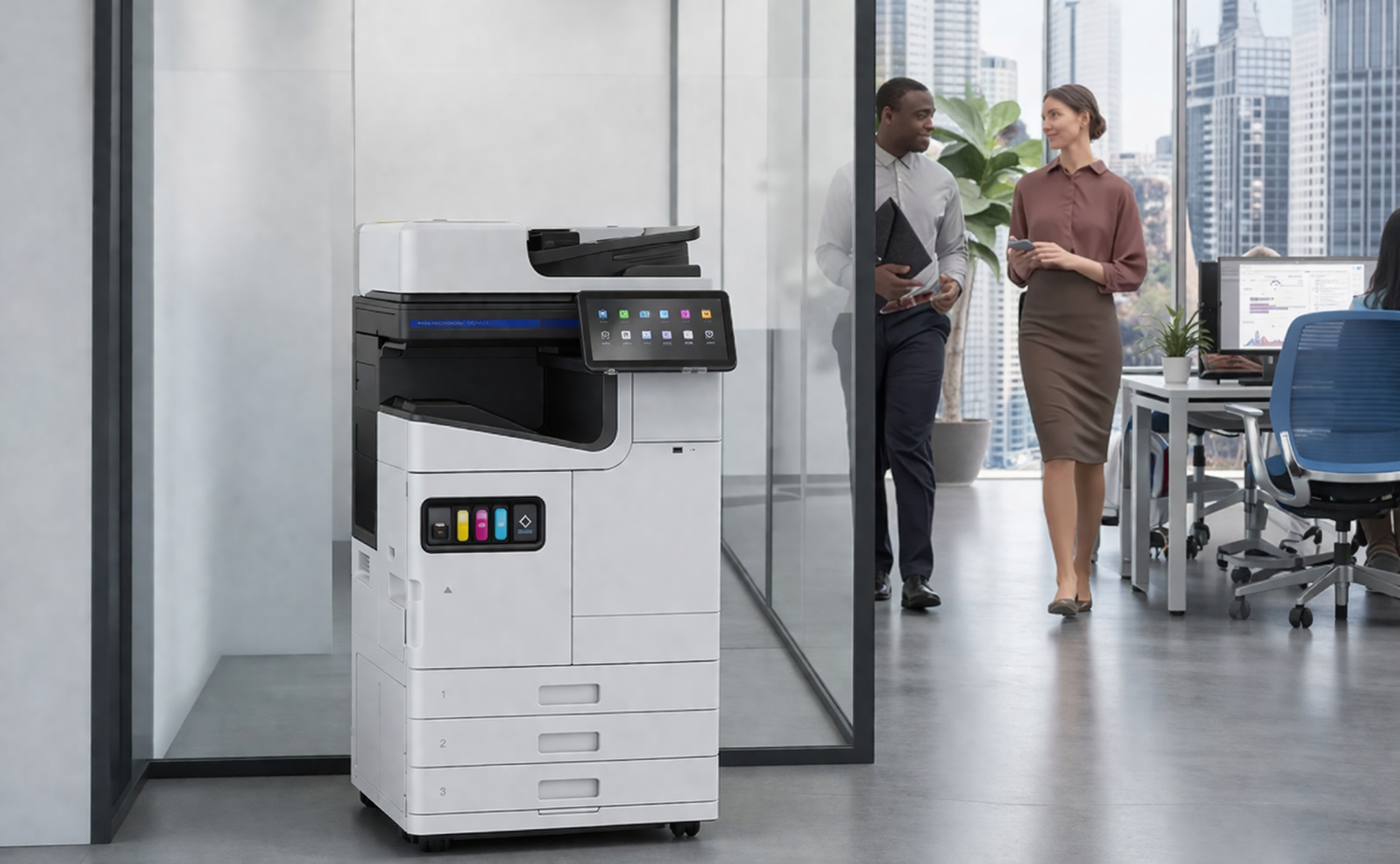 Printer in moderne kantooromgeving